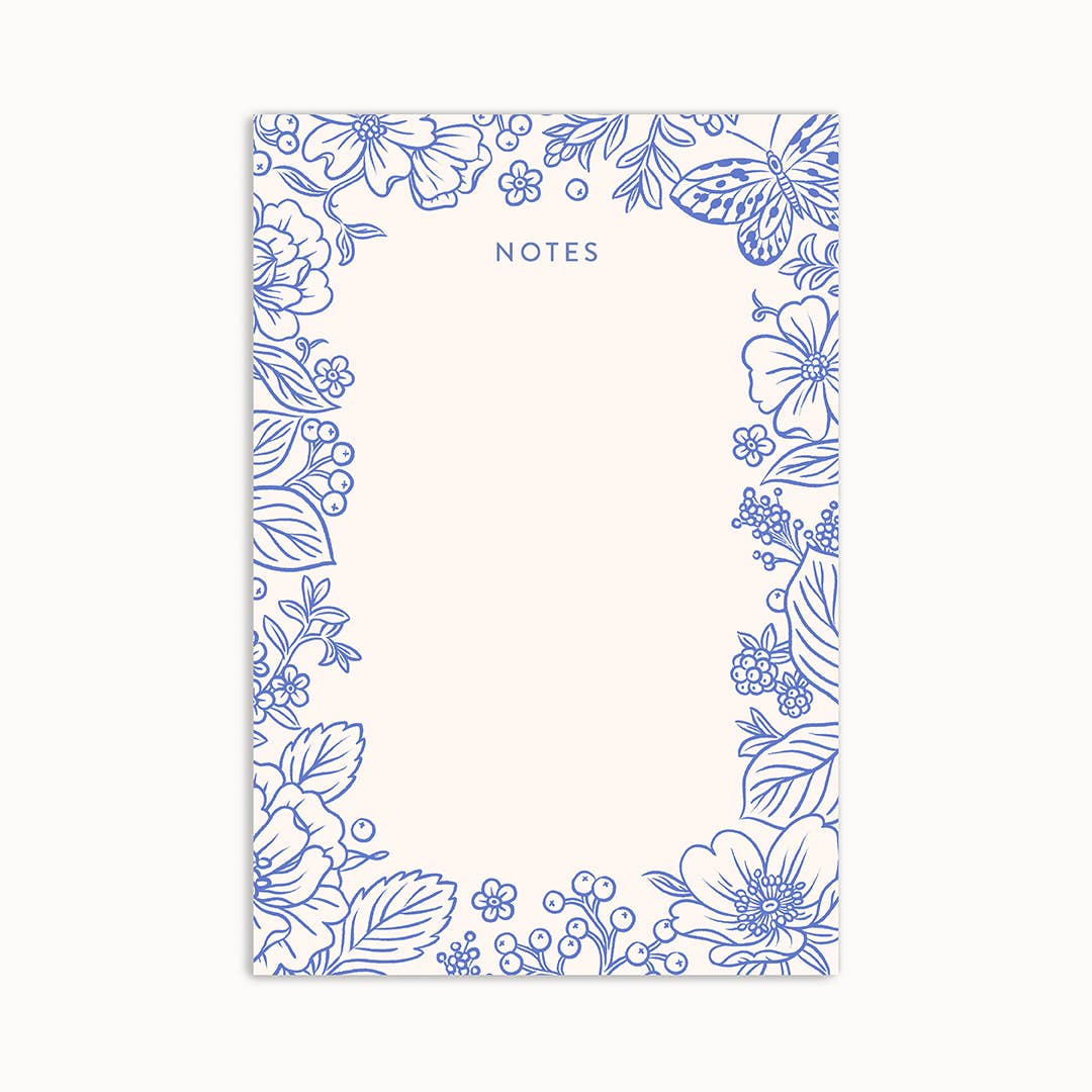 Blue Garden Notepad