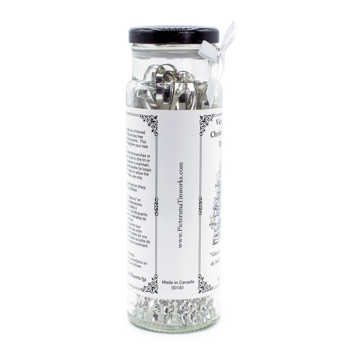 Victorian Christmas Tree Tinsel | Tin Icicle Ornaments | Set of 50