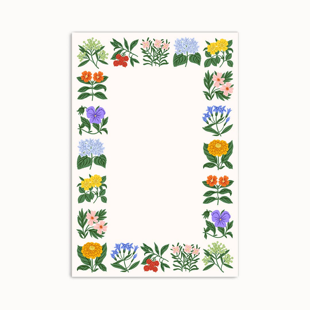 Folk Floral Notepad