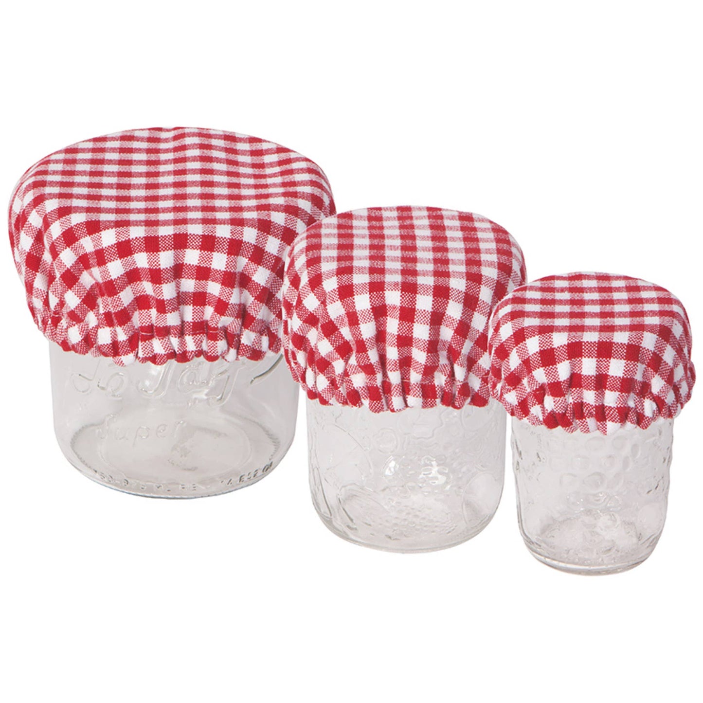 Gingham Mini Bowl / Jar Covers | Set of 3