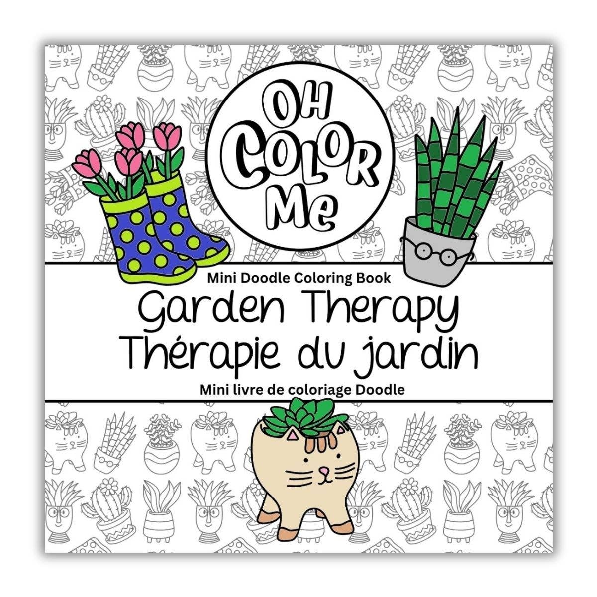 Mini Doodle Colouring Book | Garden Therapy | PREORDER