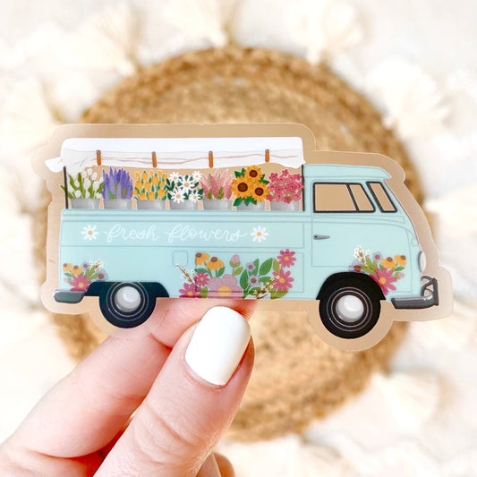Clear Flower Truck | Sticker
