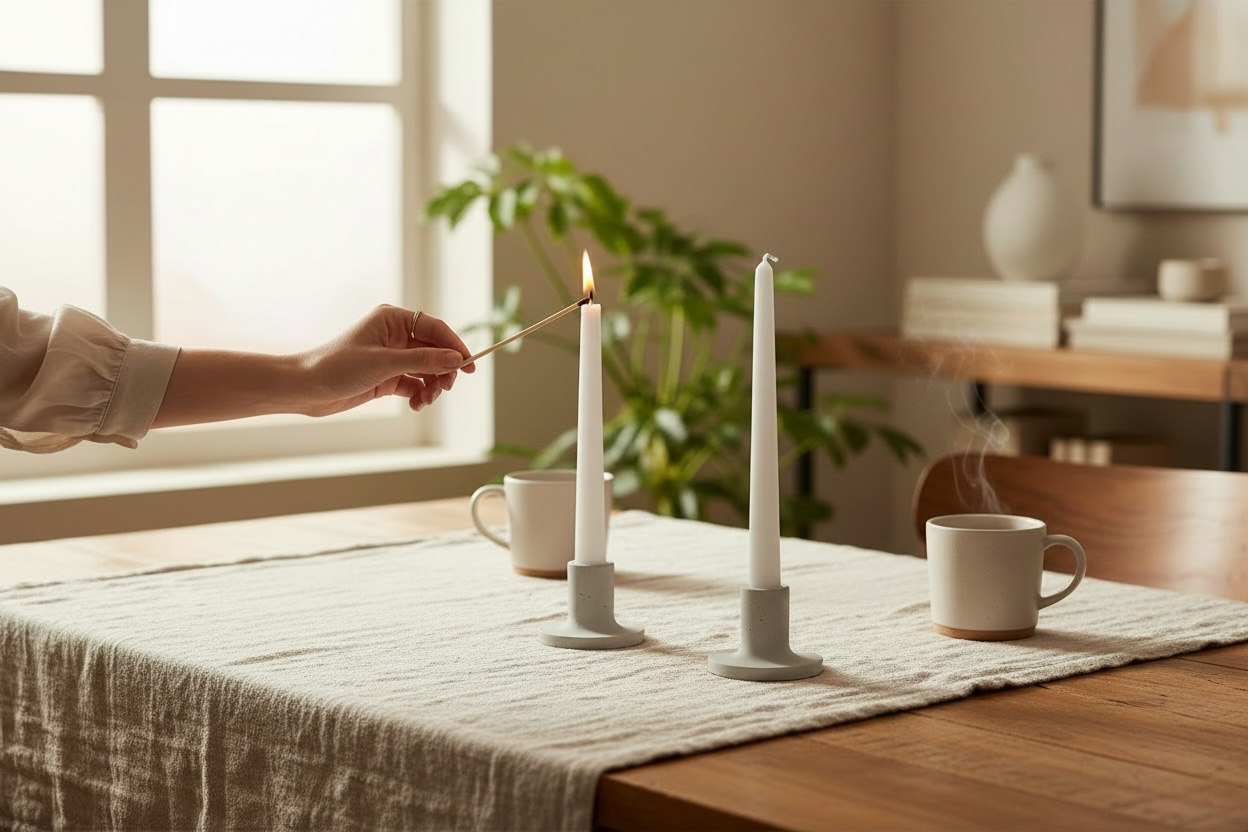 Concrete Candle Stick Holder | Small