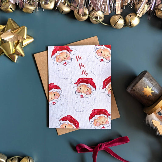 Smiley Santa Card