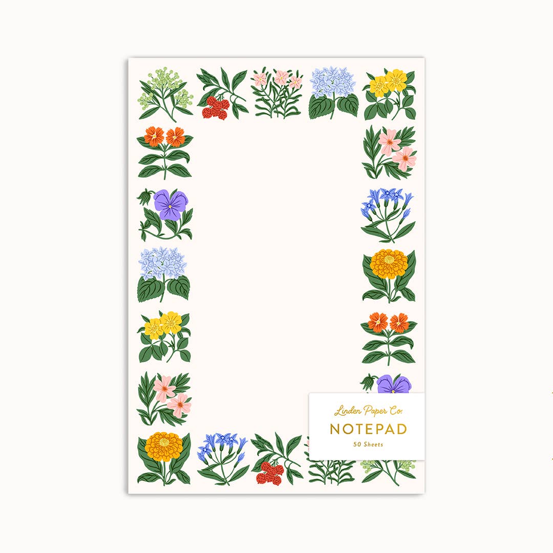 Folk Floral Notepad