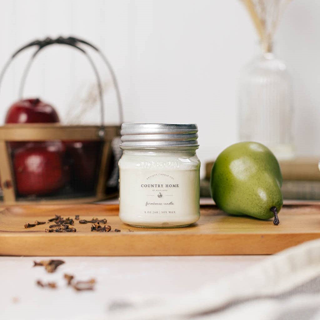 Country Home - Soy Wax Mason Jar Candle: 16 oz