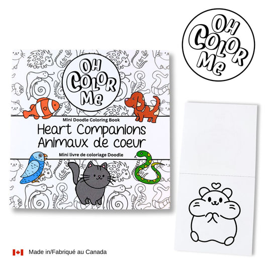 Mini Doodle Colouring Book | Heart Companions