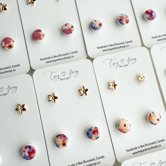 Wildflower and Floral Duo Stud Pack