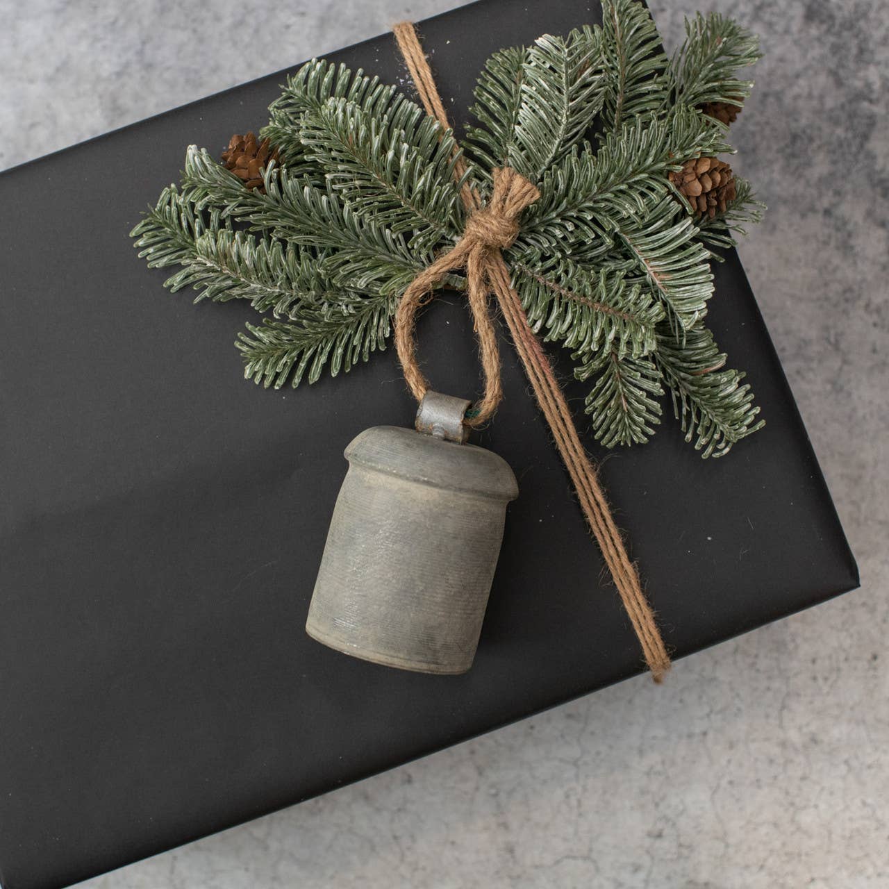 Galvanized Bell Ornament | 5.25" as