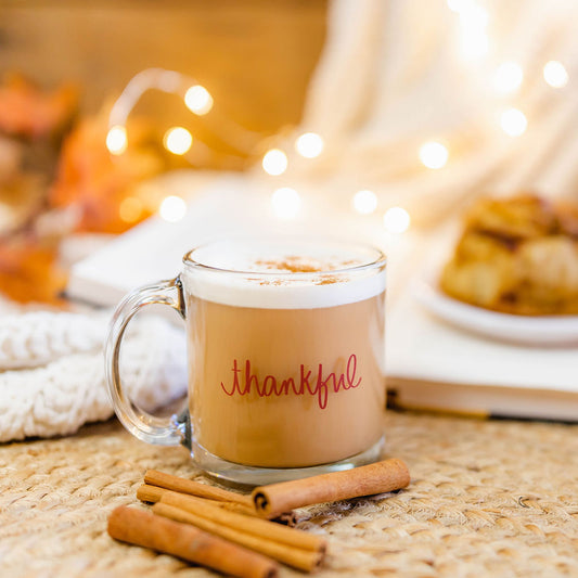 Thankful Glass Mug