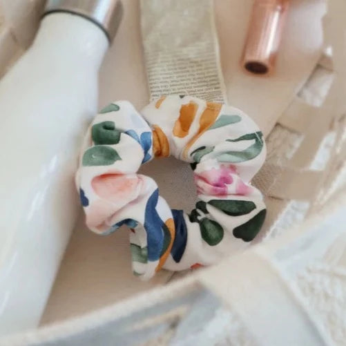 Watercolour Florals Scrunchie