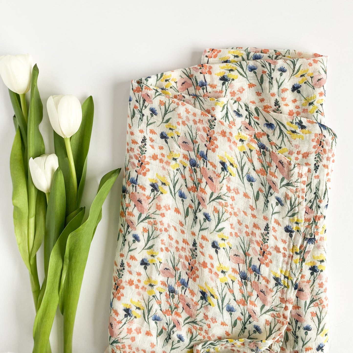 Floral Muslin Blanket