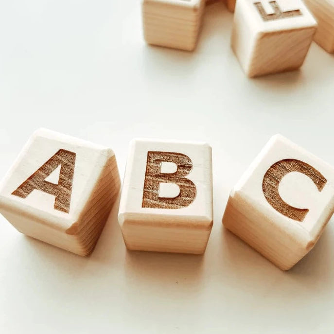 Wooden Alphabet Blocks | Set of 26