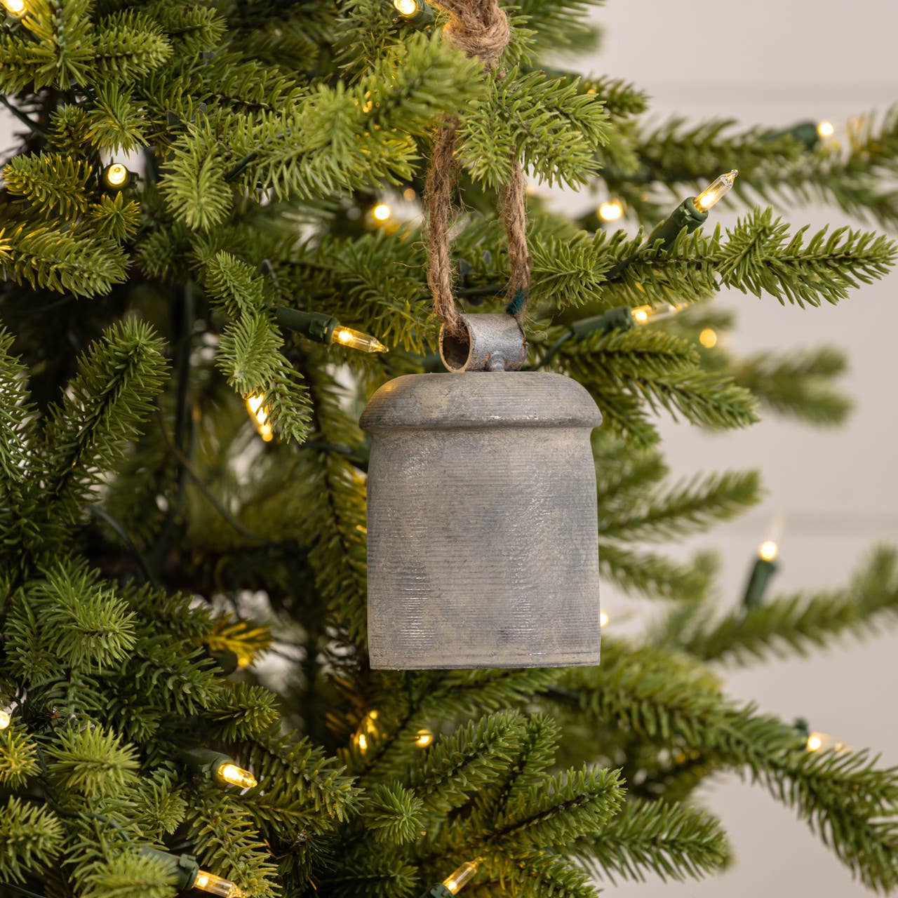 Galvanized Bell Ornament | 5.25" as