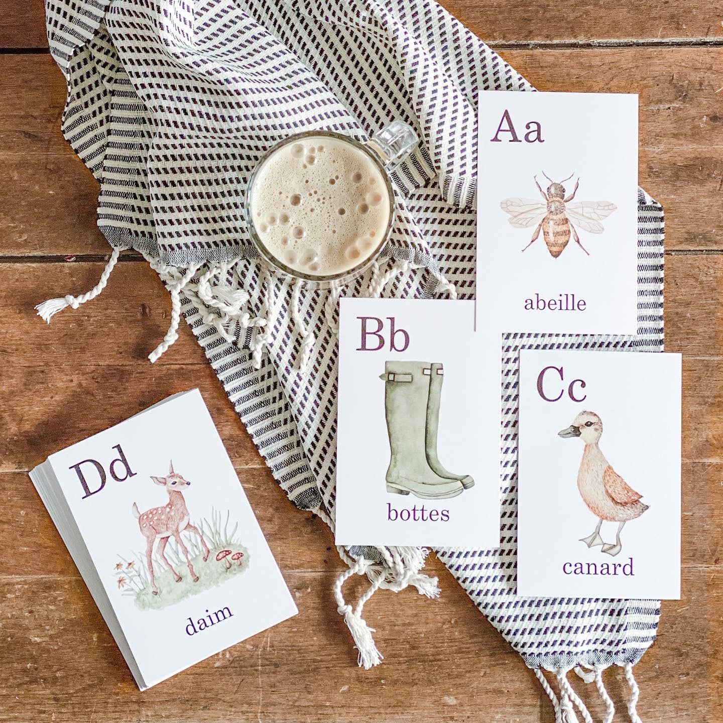 French Alphabet Flashcards