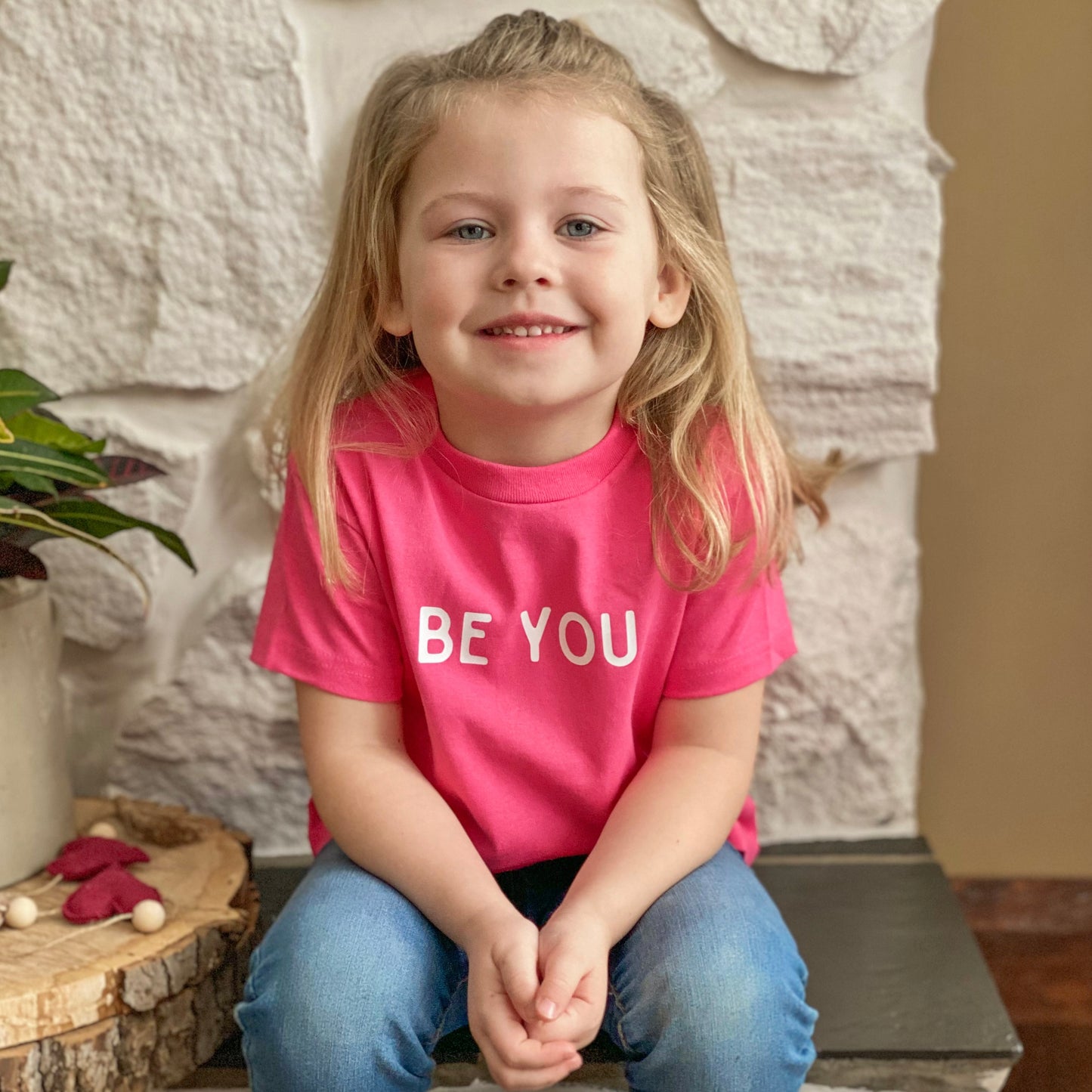 Be You | Pink Kids T-Shirt | 2T-4T