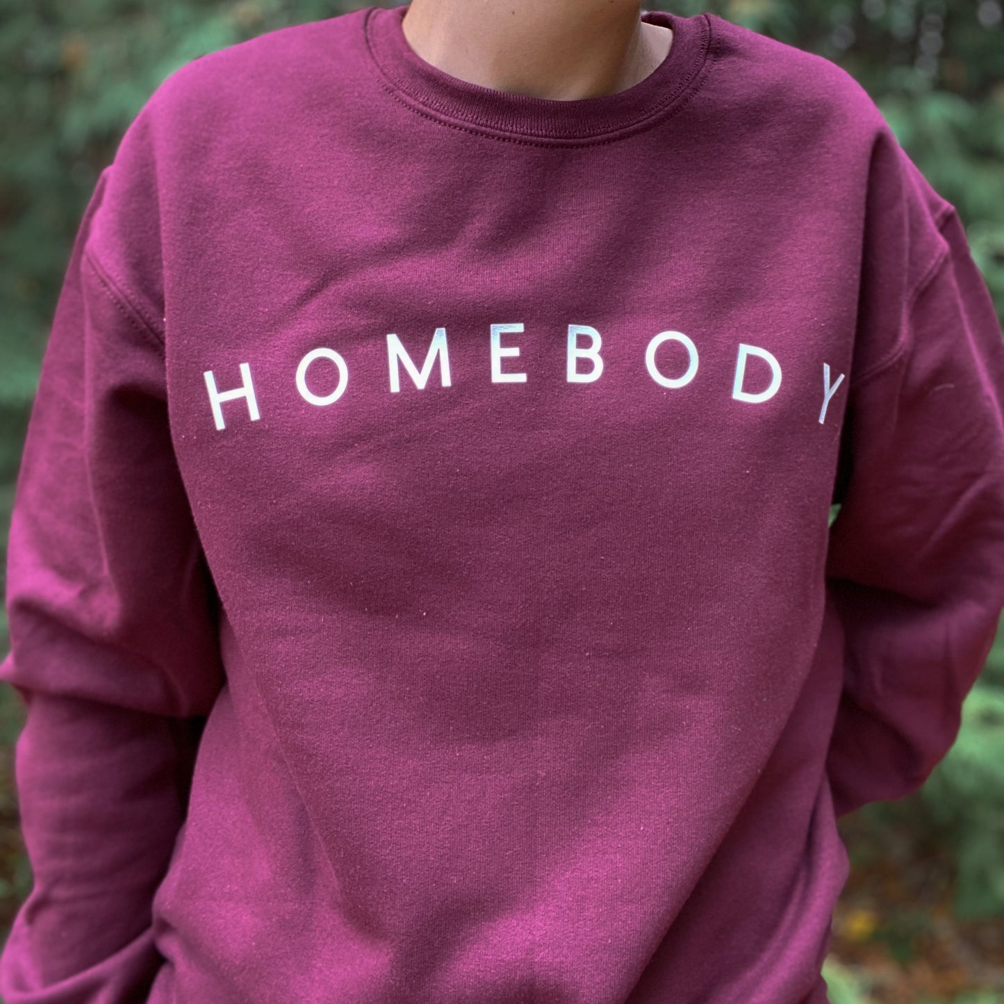 Homebody Crewneck Sweater | Maroon