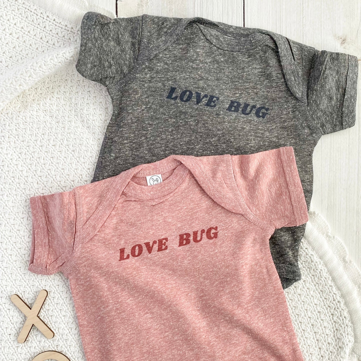 Love Bug tee | Heather Pink | 6m-4T